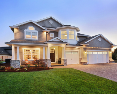 newly built home located in Maple Grove Minnesota with seamless gutters - Rain Master Seamless Gutters