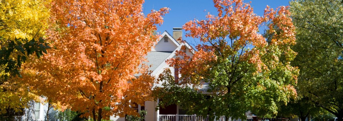exterior of a home in the fall time - Rain Master